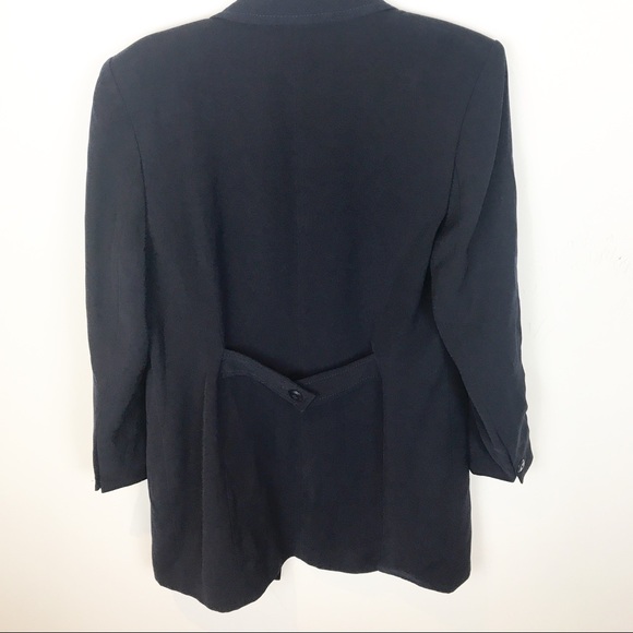 Marks & Spencer | Navy Blue Long Blazer 💎 - Picture 6 of 10